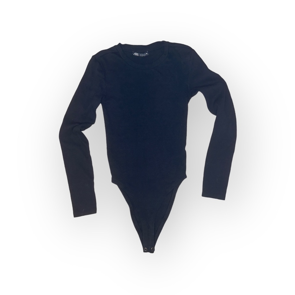 Zara Long Sleeve Modal Bodysuit Sz. Small
